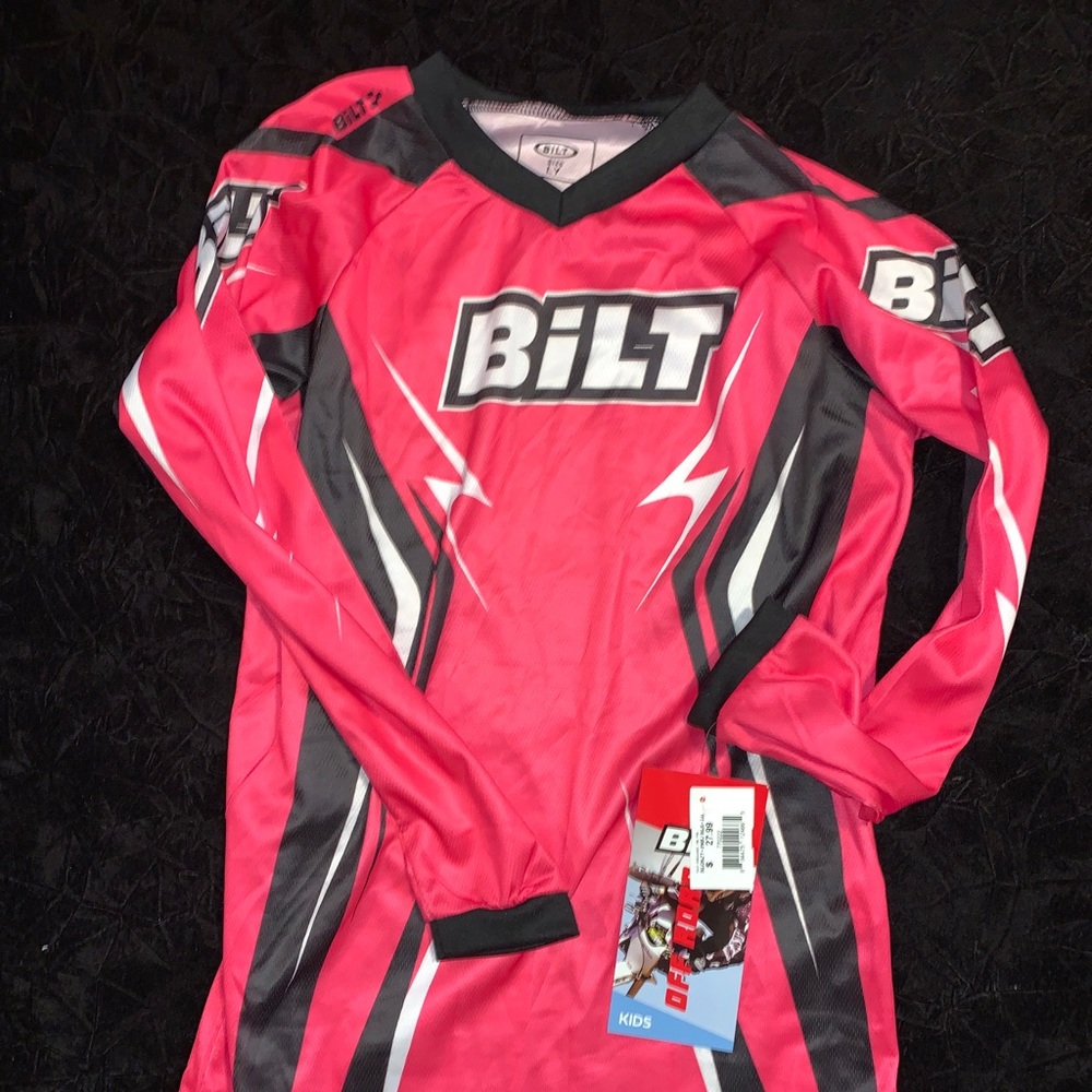 2 girls BILT riding jerseys YL